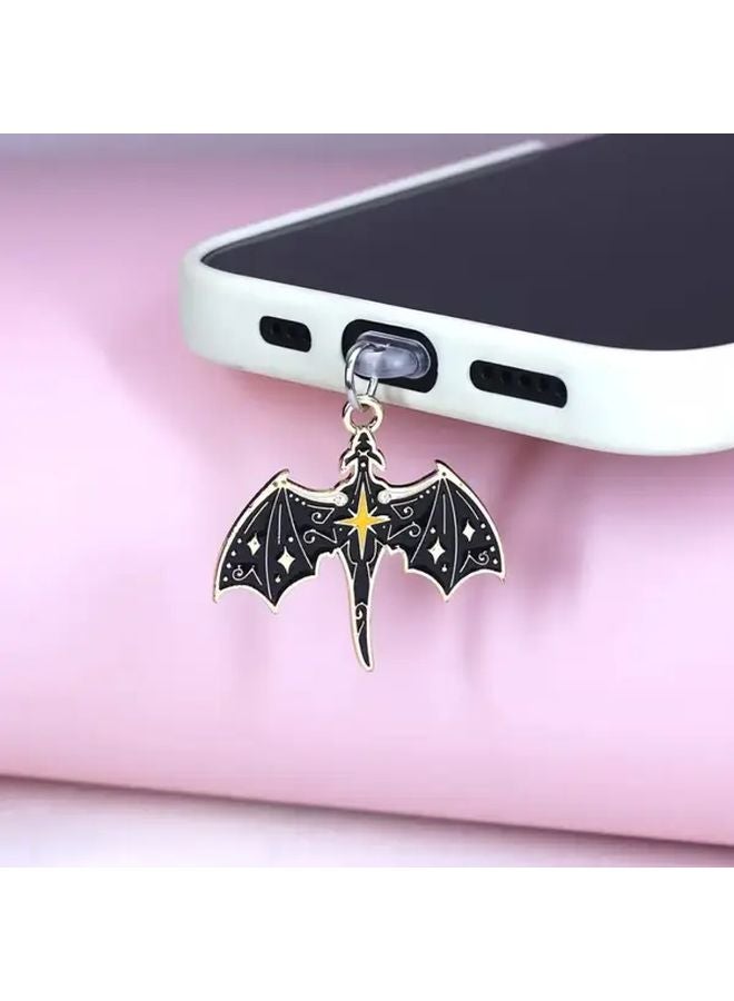 Dragon Bat Pendant Dust Plug For iPhone 5 14 Model B Mobile Phone Accessory - Image 5